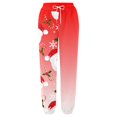 thumbnail image 2 of Gibobby pantalones de mujer de mezclilla Mujer Otoño e Invierno Casual moda Navidad divertido impreso cintura elástica pantalones deportivos pantalones casuales (Rojo, S), 2 of 4