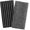 Black, variant on Livhil 2Pcs Exfoliating Shower Towel, Stretchable Quick-Dry Exfoliating Washcloth, Soft Exfoliating Bath Towel for All Skin Types (Black Stripes + Plaid)