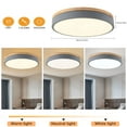 thumbnail image 2 of Led Original Wood Ceiling Lamp Grey for Bedroom Restaurant 24W, 2 of 11