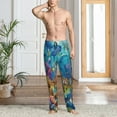 thumbnail image 6 of Lsque Sea World Print Men's Pajama Pants, Lounge Pant - Comfortable Home Wear,Elastic Waistband, Stylish Design-Small, 6 of 9