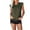 Army Green, variant on Kovlvoll Womens Summer Tops Eyelet Crewneck Short Sleeve Casual Loose Fitted Basic Shirts Top