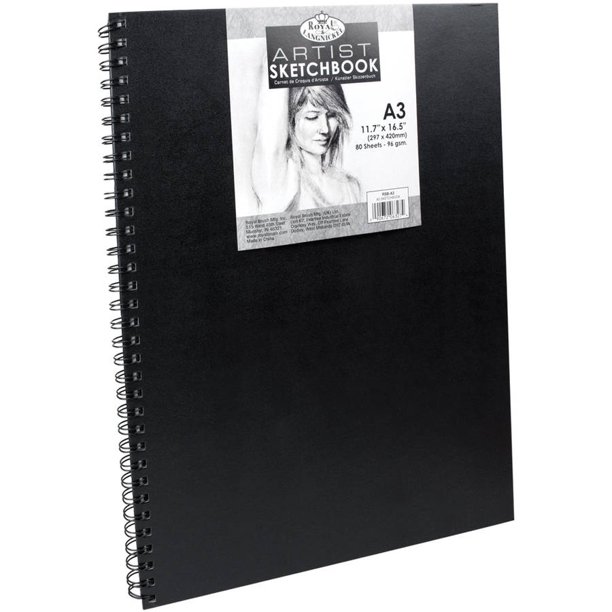 Royal and Langnickel Spiral Hardcover Sketchbook, 11.6" x 16.5