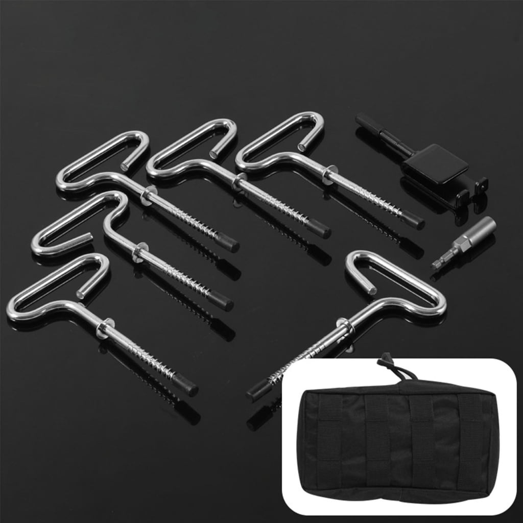 WINDLAND 9pcs Universals Ice Fishing Anchors Tool Multifunctional Beach Tent Pegs for Secure Tent Attachments