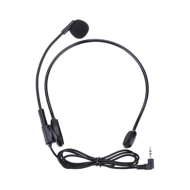 20uds. Cable Auriculares montados en la cabeza Micrófono Amplificador de brazo con cable flexible