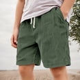 thumbnail image 2 of Hiijoy Boys Casual Corduroy Shorts Elastic Waist Drawstring Shorts Kids Athletic Shorts, 2 of 6