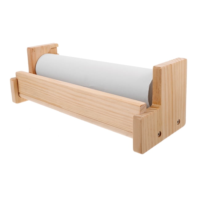 WEUVEB 1 Pcs Chevalet en Rouleau de Papier en Bois Chevalets Portables Couleurs Assorties Hauteur Réglable Design de Bureau