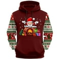 thumbnail image 5 of Cavosen Christmas Comfortable Hoodie for Man Big and Tall Long Sleeve Loose Hoodie Santa Graphic Stretch Drawstring Sweatshirt Outdoor Tops, 5 of 5