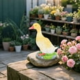 thumbnail image 2 of ICERUN 2Pcs Garden Statues,Resin Small Yellow Duckling Sculpture Garden Art,Countryside Vibe Yard Decorations Outdoor,Style3, 2 of 7