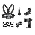thumbnail image 1 of Andoer Andoer 6-in-1 Chest Strap Mount Adjustable Chest Harness Belt with Rotatable Phone Clip Replacement for GoPro Hero10 9 8 7 6 5 4 Session 3+ 3 2 1 Fusion OSMO Cameras Smartphones, 1 of 7
