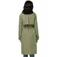 thumbnail image 2 of Orolay Women's Trench Coat with Belt Lightweight Double-Breasted Long Length Jacket, 2 of 6