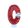thumbnail image 1 of RYGRZJ Baseball Birthday Candles For Cake Decorations 0-9 Number Candle Baseball, 1 of 5