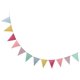 thumbnail image 2 of Holiday Triangle Banner Hanging Linen Pennant Bunting Flag Decorative Banner, 2 of 3