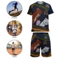 thumbnail image 5 of The Aristocats Boys Girls Short Sleeve Mesh T-Shirt And Shorts Outfit Set Summer Clothes Set for Kids, 5 of 8