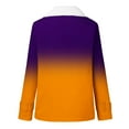 thumbnail image 5 of IROINNID Plush Jacket for Women Winter Thermal Fleece Jacket Long Sleeve Button Down Print Coat with Pocket,Yellow, 5 of 5