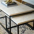 thumbnail image 2 of Posh Pollen Lucy Black 3-Piece Rectangle Wood Coffee and Nesting Tables, Living Room Furniture Set, 2 of 8