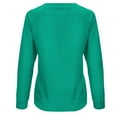 thumbnail image 5 of Pompotops Femmes Manches Longues Chemises Décontractées Imprimé Col Rond Chandail en Molleton Chandail Tunique Ample Liquidation, 5 of 5