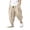 A-Khaki54, variant on OSOLU Boys Harem Pants Casual Drawstring Solid Color Pleated Summer Lightweight Tapered Ankle-Tied Pants For Kids 2-14Y Trendy Trousers