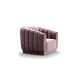 thumbnail image 3 of Chic Home Warhol Club Chair Velvet Upholstered Channel-Quilted, 3 of 8