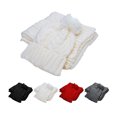 thumbnail image 2 of SYWAN Women Lady Winter Warm Knitted Pom Beanie Hat Gloves and Scarf Winter Set, 2 of 7