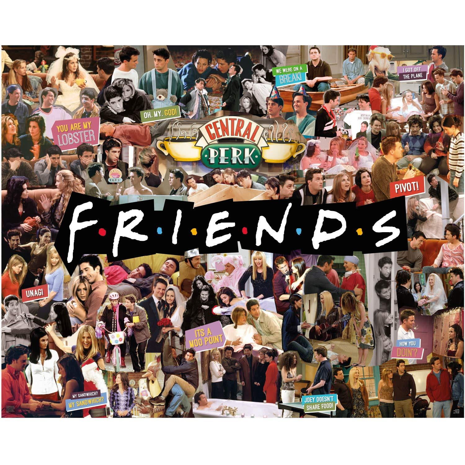 Friends TV Show Collage Jigsaw Puzzle - 1000 Pieces - 30in x 24in -  