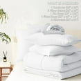 thumbnail image 5 of Queen Comforter Set - 7 Pieces Bed in a Bag Queen Size, Bed Set Complete Bedding Sets Bed Set for All Season with Comforter, Flat Sheets, Fitted Sheet, Pillowcases & Shams White, 5 of 14