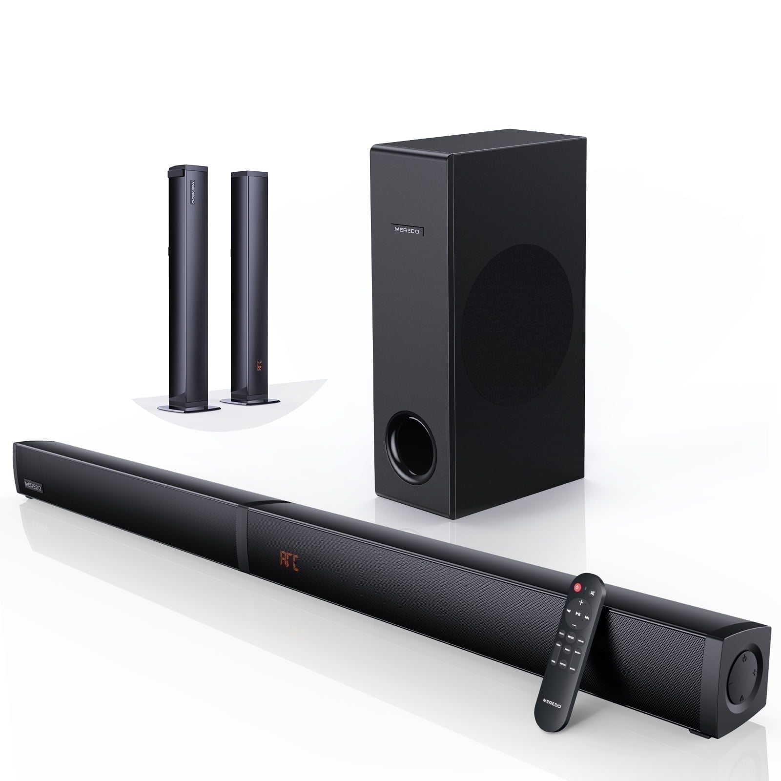 MEREDO 180W Detachable Soundbar with Subwoofer, 2.1CH photo 1