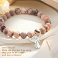 thumbnail image 4 of Sympathy Gift for Loss of Loved Ones, Natural Stone Bracelets Memorial Bereavement Gifts for Women/Girls, 4 of 7