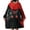 Black&red, variant on Gaming Wearable Blanket Modern Sweatshirt for Boys, Colorful Gamepad Blanket Hoodie with Sherpa