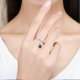 thumbnail image 2 of Black Freshwater Cultured Pearl Sterling Silver 925 Statement Open Rings for Women Girls Adjustable, 2 of 4