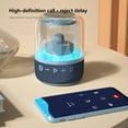 thumbnail image 4 of PURCOLT Transparent Colorful Light Effect Luminous Bluetooth Speaker Wireless Glazed Computer Audio Desktop Ornaments Ambient Light Audio Up to 65% off, 4 of 6