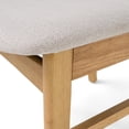 thumbnail image 6 of GDF Studio Atherton Wood and Fabric 7 Piece Dining Set, Natural Oak, Light Beige, 6 of 9