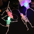 thumbnail image 5 of Halloween Savings Clearance 2022! Wjsxc 8Ft Halloween Skeleton Lights 20LEDs String Lights Decorations Remote Control Spooky Lights, Gift for Halloween Party Outdoor Garden Lawn Decor, 5 of 9