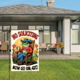 thumbnail image 3 of Amhnf No Solicting Frog Cowboy Garden Flag For Home Outdoor Garden Yard Decor 12x18 inch, 3 of 5