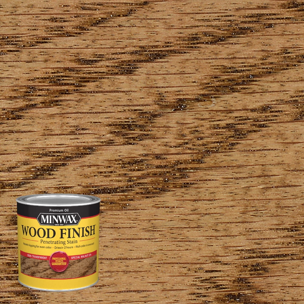 Minwax Wood Finish Penetrating Stain, Special Walnut Oil-Based, 1/2 Pint