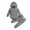 Gray, variant on Thorn Tree Newborn Unisex Baby Clothes Set Hooded Long Sleeve Bodysuit Stretchy Pants Girl Boy Cotton Ribbed Outfits Fall Winter