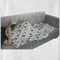 thumbnail image 5 of Alchemy Soft Flannel Fleece Throw Blanket, Doodle of Witchcraft Bottles and Drops, Cozy Plush for Indoor and Outdoor Use, 50" x 70", Sea Green Multicolor, by Ambesonne, 5 of 5