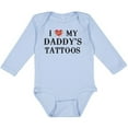 thumbnail image 3 of Inktastic I Love My Daddy's Tattoos Boys or Girls Long Sleeve Baby Bodysuit, 3 of 5