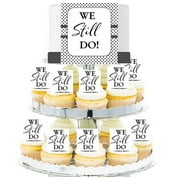 We Still Do Cascading Polka Dots Edible Photo and Edible Cupcake Decoration Topper Picks