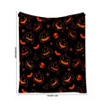 thumbnail image 3 of Halloween Fleece Blanket 40x50in Soft Throw for Couch Bed, Warm Plush Flannel Cover with Halloween Print, Lightweight Washable Home Decor Gift by OVFUIZ, 3 of 6