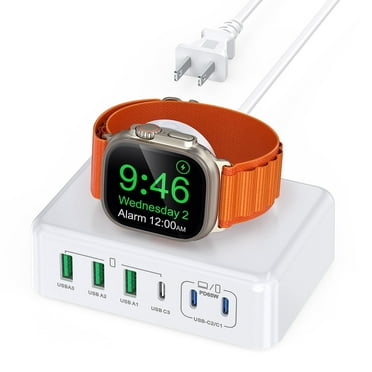 USB C Charging Station –6-Port 170W Fast Charging for iPhone, MacBook, Apple Watch, Samsung, AirPods – Travel Charger with GaN Technology