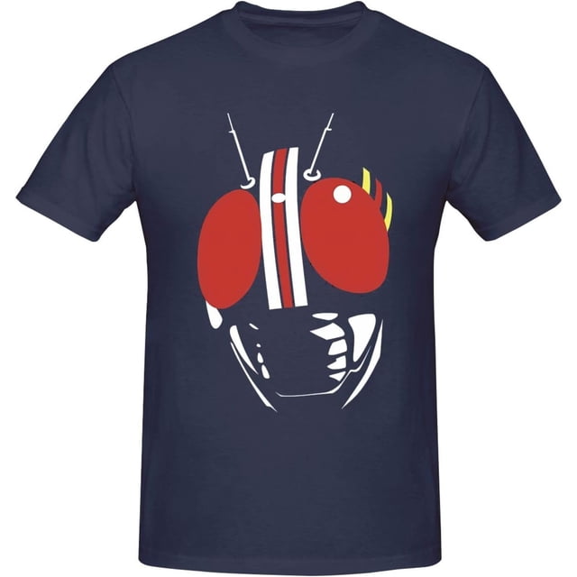 Kamen Rider Shirt Men's Personalised Crew Neck Short Sleeve T Shirt Cool Casual Tops Deep Heather