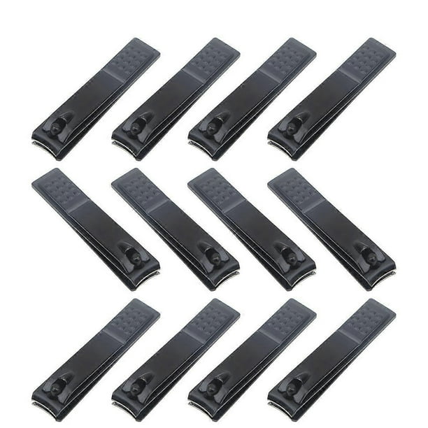 12pcs Nail Clippers Anti-slip Manicure Clipper Carbon Steel Nail Nippers Nail Trimmer for Home Outdoor