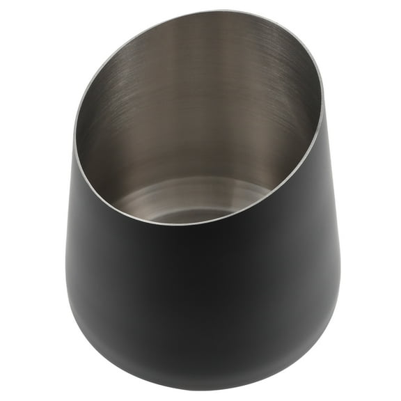 PAMINGONO Anti-Rust Wine Ice Container Black Stainless Steel for Home Bar