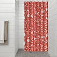 thumbnail image 3 of 36" x 72" Waterproof Floral Print Shower Curtain Retro Small Floral Design with Metal Grommets, 3 of 5