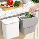 thumbnail image 2 of Cubo de basura WhiteKitchen con tapa Papelera de reciclaje colgante Tapa deslizante y abatible 9l esquí esquí Gafas de esquí, 2 of 5