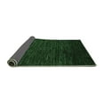 thumbnail image 2 of Ahgly Company Indoor Round Abstract Emerald Green Modern Area Rugs, 4' Round, 2 of 4