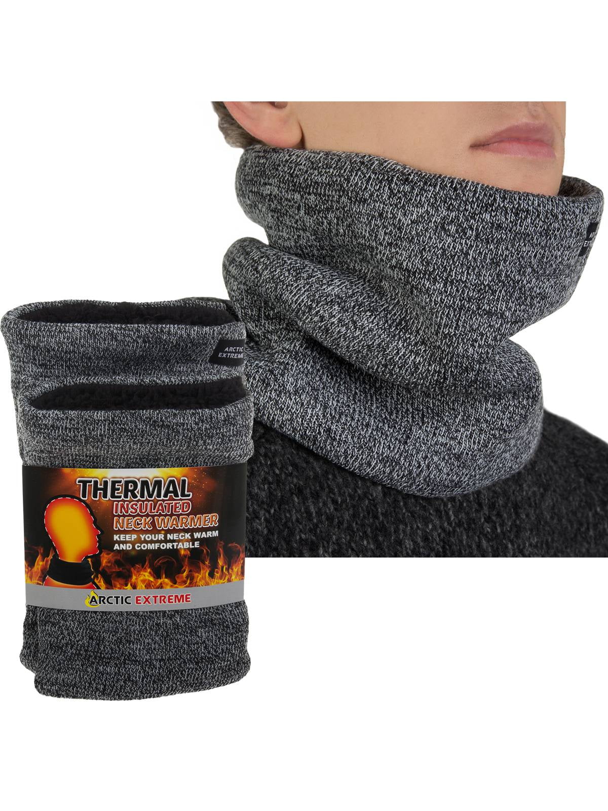 2 Pack Arctic Extreme Mens Neck Warmers, Womens Neck Warmers, Fleece