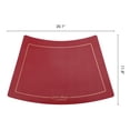 thumbnail image 6 of Unique Bargains 6Pcs Faux Leather Heat Resistant Placemats Burgundy 20.1x11.8inch, 6 of 6