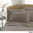 thumbnail image 1 of Merit Linens 6 Piece Luxury Ultra Soft Deep Pocket Bed Sheet Set - Twin XL - Taupe, 1 of 5