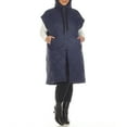thumbnail image 4 of White Mark Long Hooded Puffer Vest (Women's & Women's Plus), 4 of 5